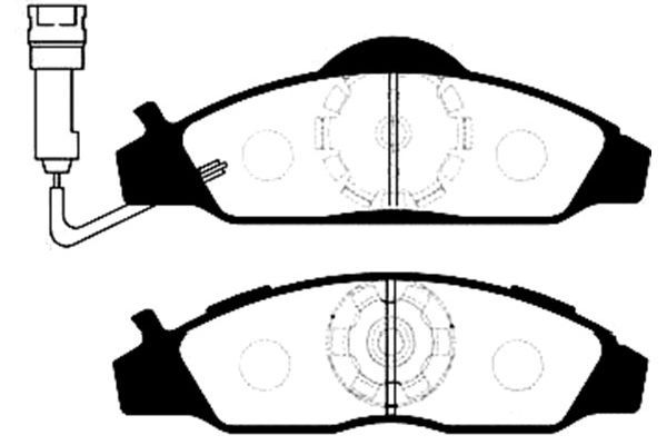 KAVO PARTS Комплект тормозных колодок, дисковый тормоз BP-7500